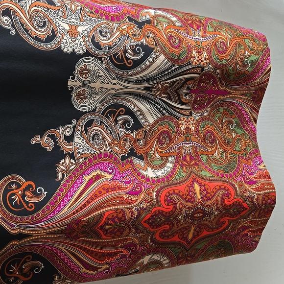 ⭐️ Host Pick⭐️Joseph Ribkoff | Paisley Black Print Sheath Dress - Picture 3 of 8